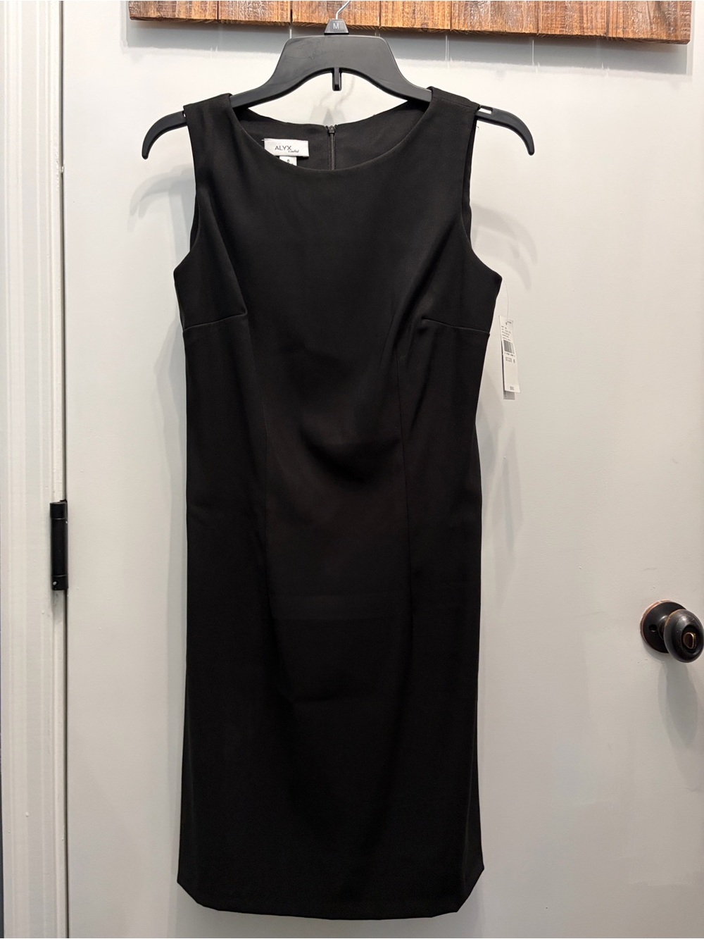 Alyx Classic Black Sleeveless Sheath Dress